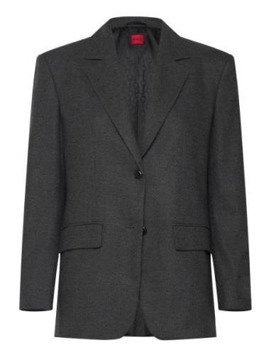 Areota Blazers Single Breasted Blazers Grey HUGO