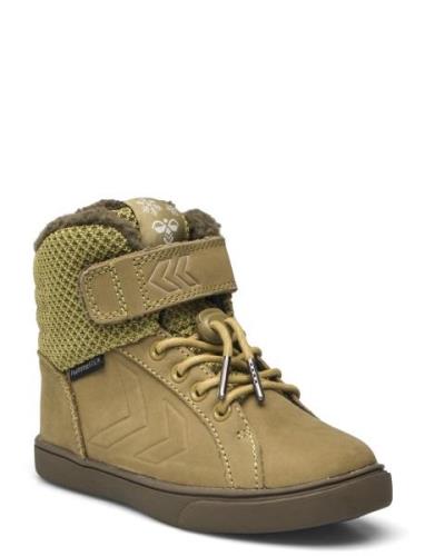 Splash Tex Jr Nauhalliset Talvikengät Khaki Green Hummel