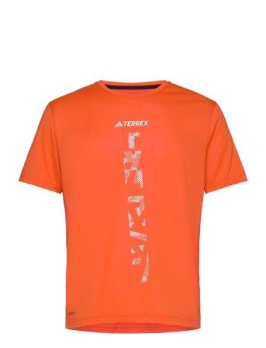 Agr Shirt Sport T-shirts Short-sleeved Orange Adidas Terrex