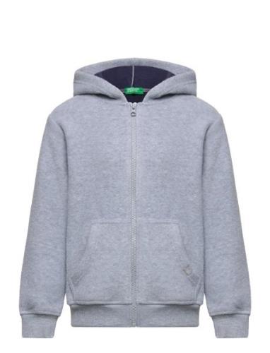 Jacket W/Hood L/S Tops Sweat-shirts & Hoodies Hoodies Grey United Colo...