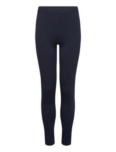 Essential Cotton Leggings Bottoms Leggings Navy Mango