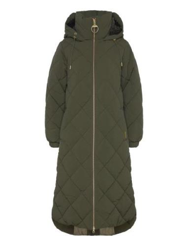 Barbour Kirkton Puffer Topattu Pitkä Takki Green Barbour