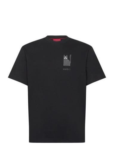 Dicatiko Designers T-shirts Short-sleeved Black HUGO