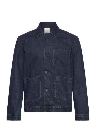 Pocketed Denim Jacket Farkkutakki Denimtakki Navy Mango