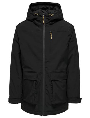 Onstom Parka Athl Parka Takki Black ONLY & SONS