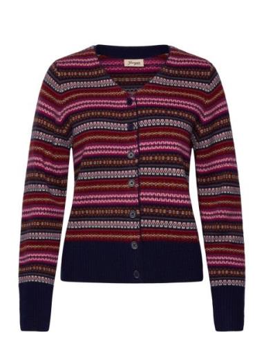 Fern Cardigan Tops Knitwear Cardigans Navy Jumperfabriken