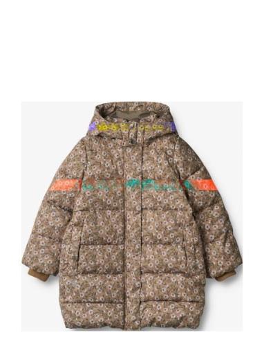 Puffer Coat Yrsa Toppatakki Brown Wheat