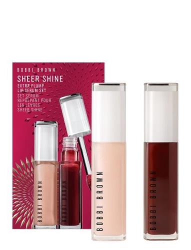 Sheer Shine Extra Plump Lip Serum Set Meikkisetti Meikki Nude Bobbi Br...