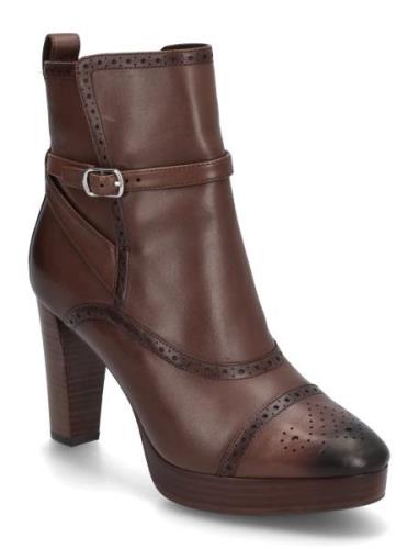 Mckinsey Burnished Leather Bootie Shoes Boots Ankle Boots Ankle Boots ...