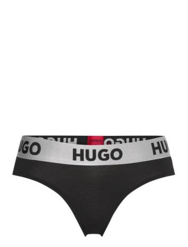 Thong Sporty Logo Stringit Alusvaatteet Black HUGO