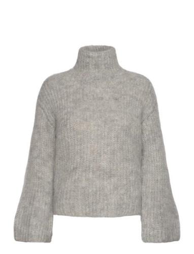 Mschannalisa M Pullover Tops Knitwear Jumpers Grey MSCH Copenhagen