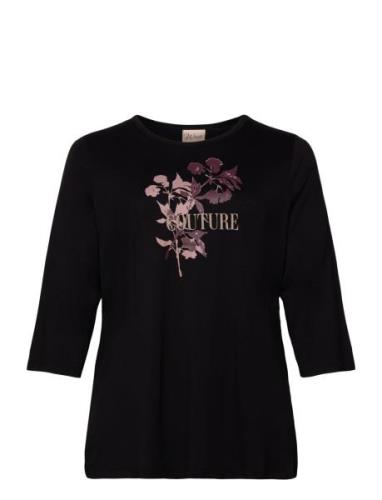 Wa-Sibille Tops T-shirts & Tops Long-sleeved Black Wasabiconcept