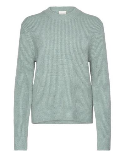 Boucle Rib C-Nk Relaxed Sweater Tops Knitwear Jumpers Green Calvin Kle...