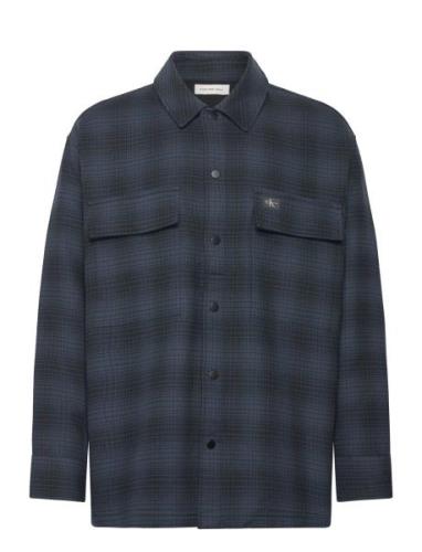 Check Overshirt Tops Overshirts Multi/patterned Calvin Klein Jeans