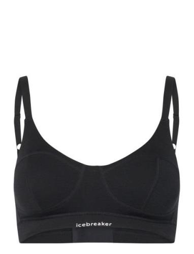 W Queens Clasp Bra Sport Bras & Tops Sports Bras - All Black Icebreake...