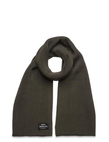 Wool Arne Scarf Huivi Khaki Green Mads Nørgaard