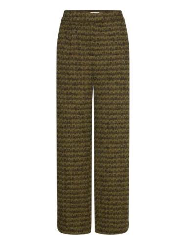 Ihkate Mosley Pa2 Bottoms Trousers Wide Leg Khaki Green ICHI