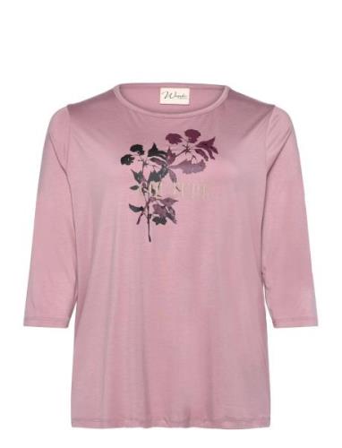 Wa-Sibille Tops T-shirts & Tops Long-sleeved Pink Wasabiconcept