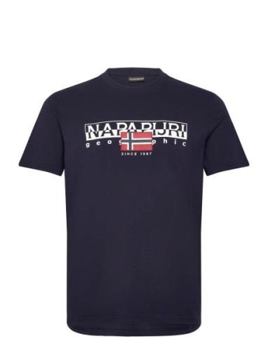 Aylmer Short Sleeve T-Shirt Tops T-shirts Short-sleeved Navy Napapijri