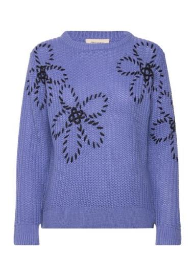 Fqcox-Pullover Tops Knitwear Jumpers Blue FREE/QUENT