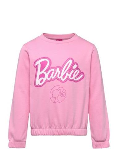 Sweats Tops Sweat-shirts & Hoodies Sweat-shirts Pink Barbie