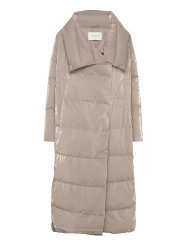 Cmticco-Coat Topattu Pitkä Takki Beige Copenhagen Muse