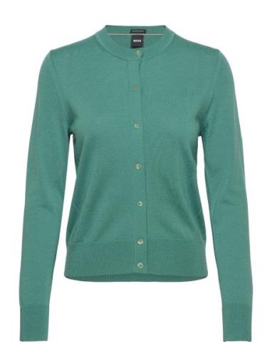 Fadenasi Tops Knitwear Cardigans Green BOSS