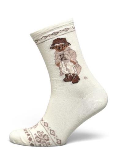 Polo Bear Cotton-Blend Trouser Socks Lingerie Socks Regular Socks Crea...