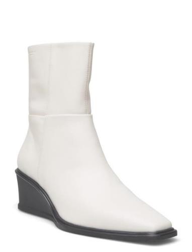 Aino Shoes Boots Ankle Boots Ankle Boots With Heel White VAGABOND