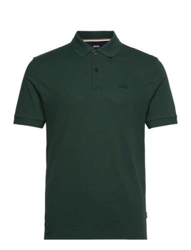 Pallas Tops Polos Short-sleeved Green BOSS