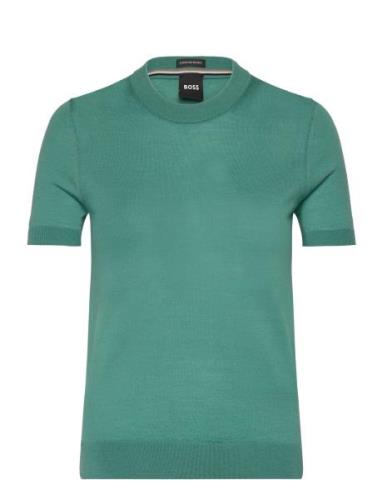 Falyssiasi Tops Knitwear Jumpers Green BOSS