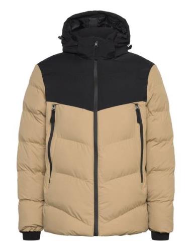 Outerwear Vuorillinen Takki Topattu Takki Beige Blend