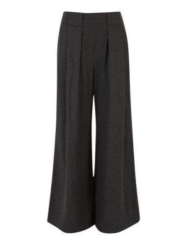 Mister Wool Bottoms Trousers Wide Leg Black Line Of Oslo