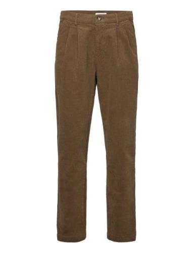 Wide Fit Corduroy Pants Bottoms Trousers Chinos Brown Lindbergh