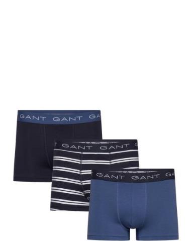 Stripe Trunk 3-Pack Bokserit Navy GANT