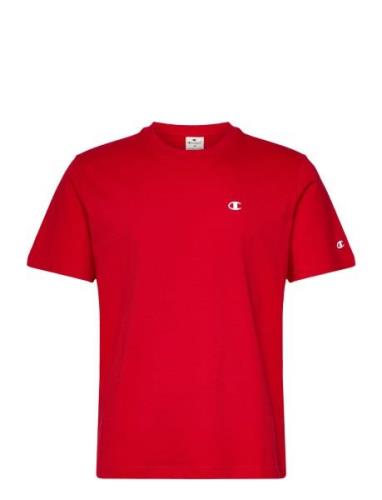 Crewneck T-Shirt Tops T-shirts Short-sleeved Red Champion