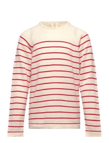 Merino Lt. Knitted Striped Blouse Tops Knitwear Pullovers Red Copenhag...