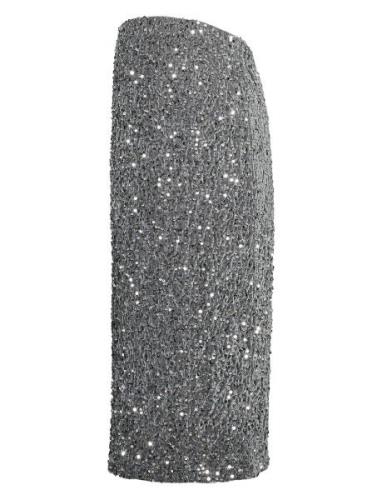 Mlglitter Jrs Skirt Hw Kynähame Hame Silver Mamalicious