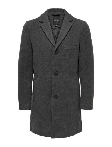 Onsjaylon Wool Coat Otw Noos Villakangastakki Pitkä Takki Grey ONLY & ...