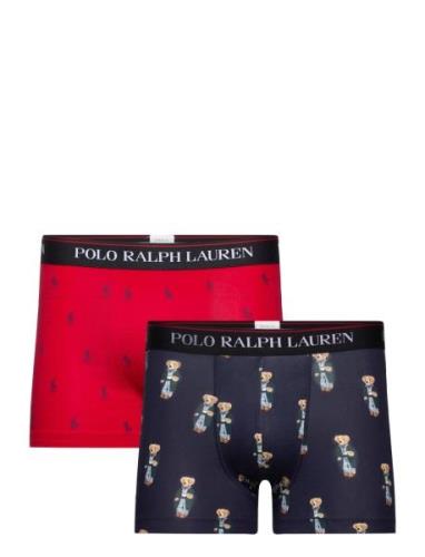 Classic Stretch-Cotton Trunk 2-Pack Bokserit Red Polo Ralph Lauren Und...