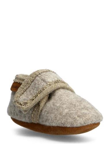 Baby Wool Slippers Aamutossut Sisäkengät Grey En Fant