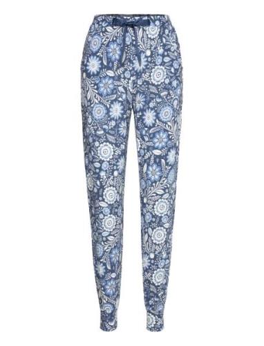 Pant Jersey Folklore Blue Pyjamahousut Olohousut Blue Hunkemöller