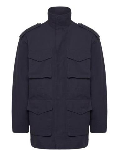 Cotton Field Jacket Ohut Takki Navy GANT