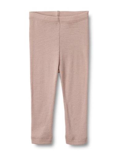 Wool Leggings Agi Bottoms Leggings Pink Wheat