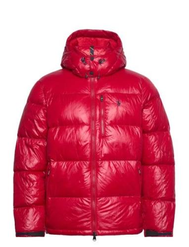 The Gorham Glossed Down Jacket Vuorillinen Takki Topattu Takki Red Pol...