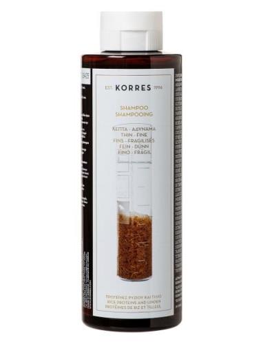 Rice Proteins + Linden Shampoo For Thin / Fine Hair Shampoo Nude KORRE...