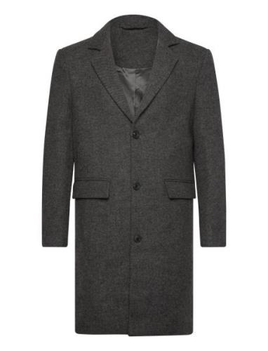 Slhjamie Coat Jkt Villakangastakki Pitkä Takki Grey Selected Homme