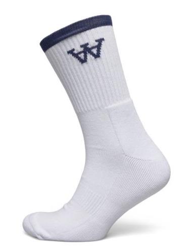 Wwcon Tennis Socks Underwear Socks Regular Socks White Double A By Woo...