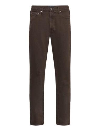 Anf Mens Jeans Bottoms Jeans Regular Brown Abercrombie & Fitch