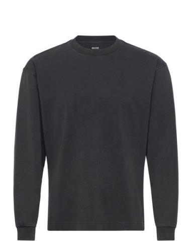 Hco. Guys Knits Tops T-shirts Long-sleeved Black Hollister